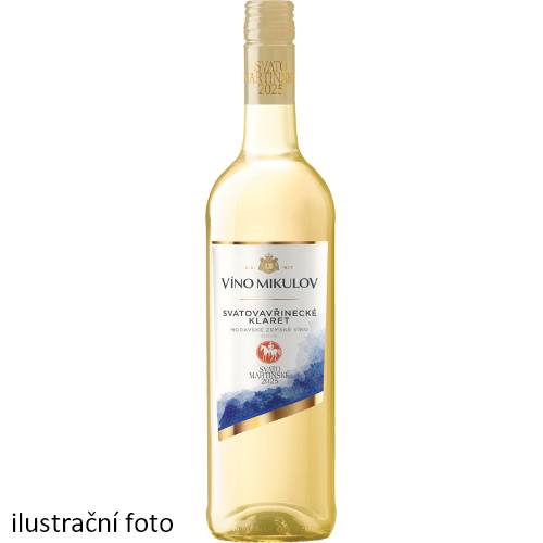 Víno Mikulov Svatomartinské Svatovavřinecké klaret 2025